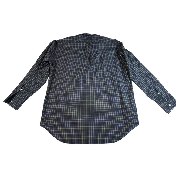 Ralph Lauren Blake Mens L Long Sleeve Button-Down Shirt Blue White Plaid Cotton - Picture 3 of 3